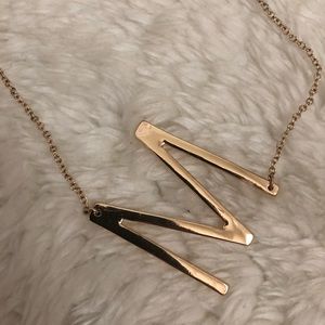 “M” adjustable necklace worn once